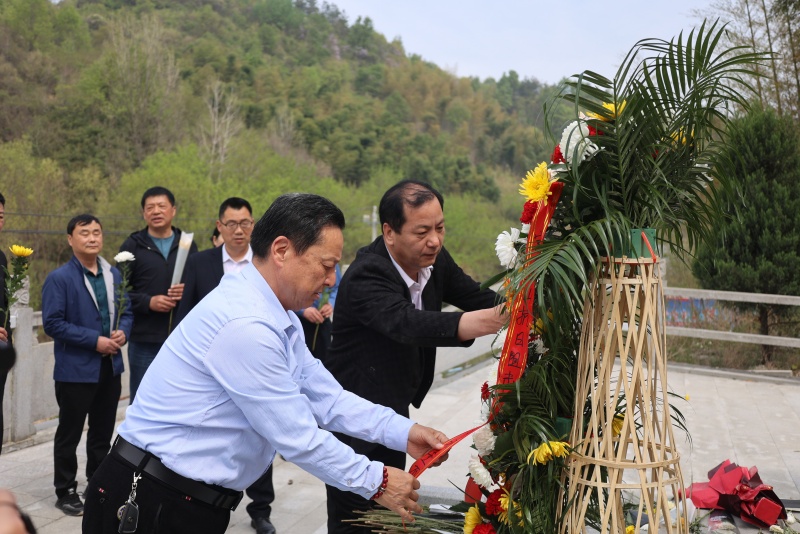 清明祭英烈：固始富金山下的追思